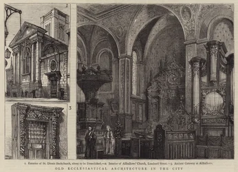 Alte kirchliche Architektur in der Stadt